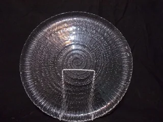 Beautiful Pressed Glass Cake Plate