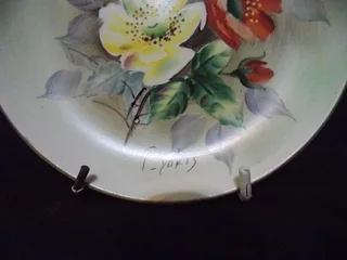 Stunning Small Hand painted by T Yakis Capri Plate