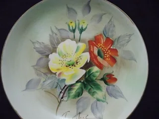 Stunning Small Hand painted by T Yakis Capri Plate