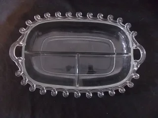 Beautiful Glass Snack Tray