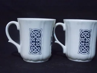 Nexus Design Bone China British made Set of Two Coffee Mugs