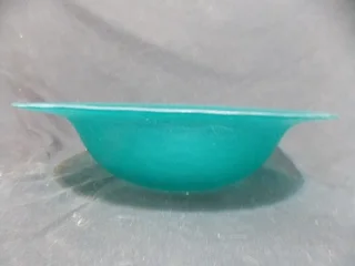 Lovely Green Glass Salad Bowl