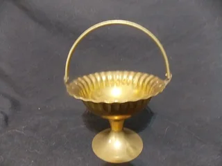 Pretty Little Brass Basket