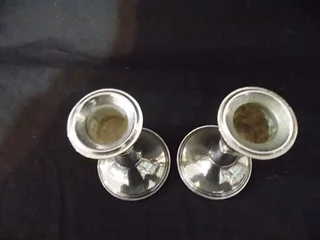 Pair of Silver Plated Candle Sticks