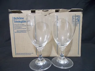 Set of Six Red Wine Glasses