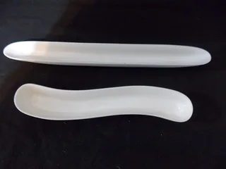 Set of Two Porcelain Snack Bowls