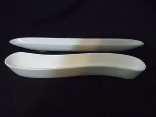 Set of Two Porcelain Snack Bowls