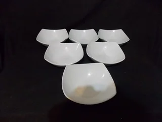 Set of Six Soup Bowls Woolworths Brand