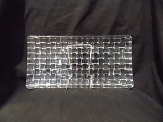 Woven Glass Snack Tray