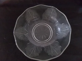 Pressed Glass Fruit Bowl