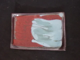 Set of Seven Glazed Starter Plates