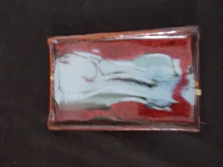 Set of Seven Glazed Starter Plates