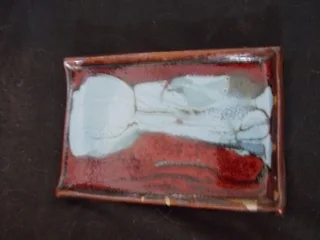 Set of Seven Glazed Starter Plates