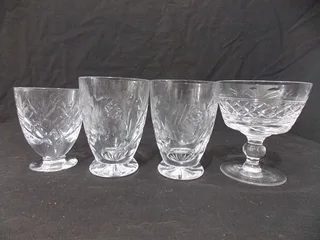 Set of Four Crystal Glasses