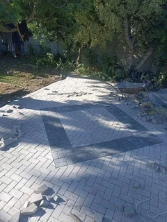 Cement bond paving