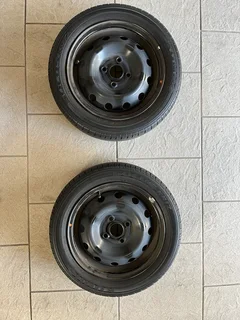 14&#34; Inch Original Steel Rims, Tyres and Wheel Caps
