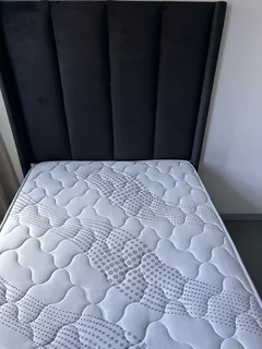 Three quarter bed and Headboard