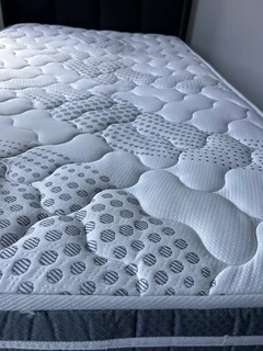 Three quarter bed and Headboard