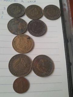 Old South Afican half cents