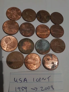 Usa one cent 1973 to 2003
