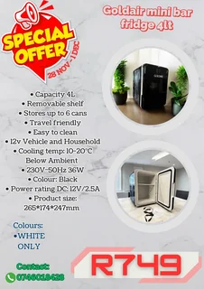 Goldair Mini Portable Bar Fridge