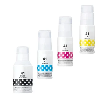 Canon GI-41 B/C/M/Y Generic Ink Bottles *Value Pack*