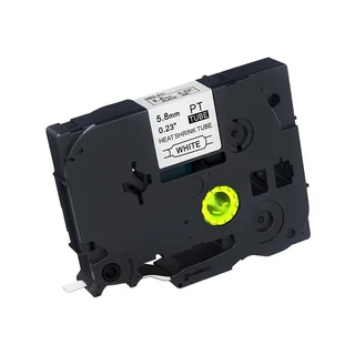 Brother TZ-HS211 Heat Shrink – Compatible Label Tape (Black on White) 6mm*1.5m