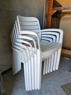 6 Sturdy Anti-Slip Patio Chairs