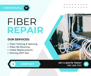 Broken Fiber Cable Repair in JHB Area