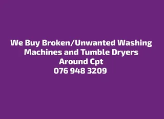 Broken and unwanted washing machines
