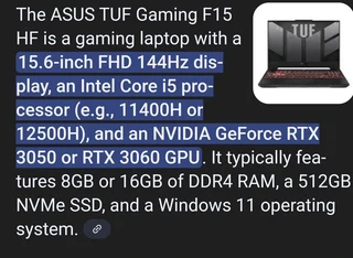 ASUS F15 (Gaming Laptop)