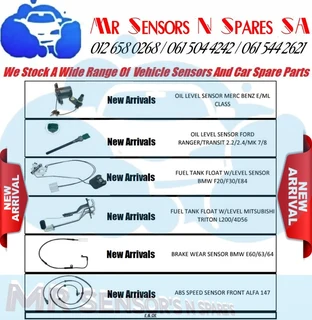 Oil Level Sensors Fuel Tank Float With Level Sensors Brake Wear Sensors ABS Speed Sensors