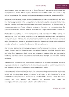 HOUSEKEEPER - Ad posted by WEPPIES