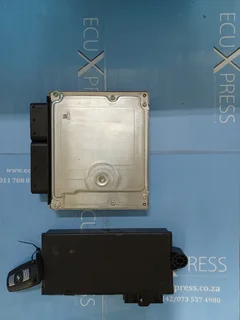 BMW 5 Series E60 520D Computer Box  ECU DDE 8506199 Bosch 0281016066 Lockset  Cas and Keys