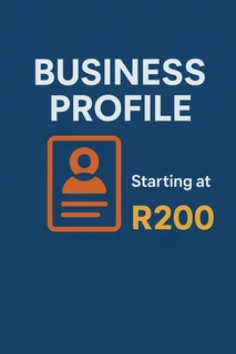 Professional Business Profile (5-7 Pages) | Fast Delivery | R200-R800