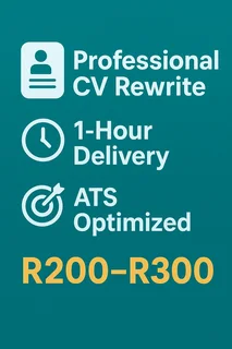 Professional CV Rewrite + Modern Design | 1-Hour Express Delivery | R200 - R300