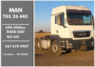 2015 - MAN TGS 26 440 6x4 Truck now on sale  - Excellent condition
