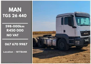 2016 - MAN TGS 26 440 Double Axle Truck now on sale  - Excellent condition