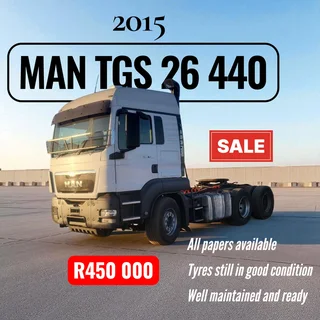 2015 - MAN TGS 26 440 6x4 Truck now on sale  - Excellent condition