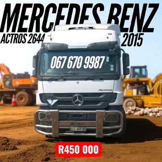 2015 Mercedes Benz Actros 2644 6x4 Truck – Excellent Condition | 768,000km
