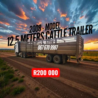 2008 Leemon 12.5m Cattle Trailer – Clean, Reliable & Ready for Work!