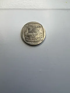 Vintage collectibles 1994 Presidential Inauguration circulation South African R5 coin