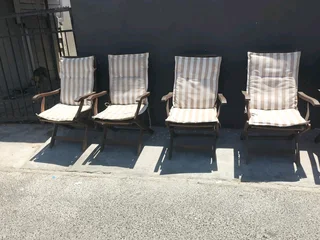 Teak outside chairs