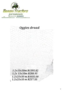 Selling barbwire oggies draad.