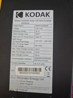 Inverter Kodak 5,6 kW