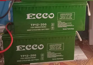  FOR SALE: ECCO 12V 200Ah Deep Cycle GEL Battery – Like New!Condition: Excellent / 1 Month Old