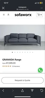 Modern 3-Seater Couch – R4 500 (Airbnb-Quality)