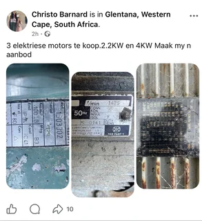 3 elektrise motors te koop. R3000