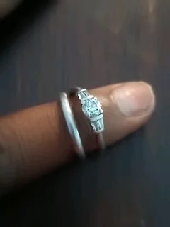 Platinum Diamond Wedding & Engagement Ring Set – Valued Item