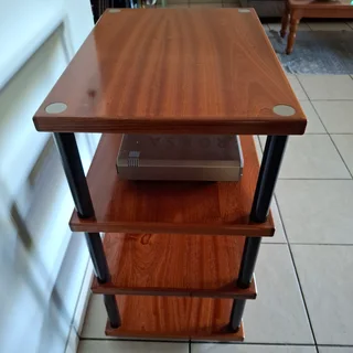 Premium Four-Tier Hi-Fi Audio Rack – African Mahogany
